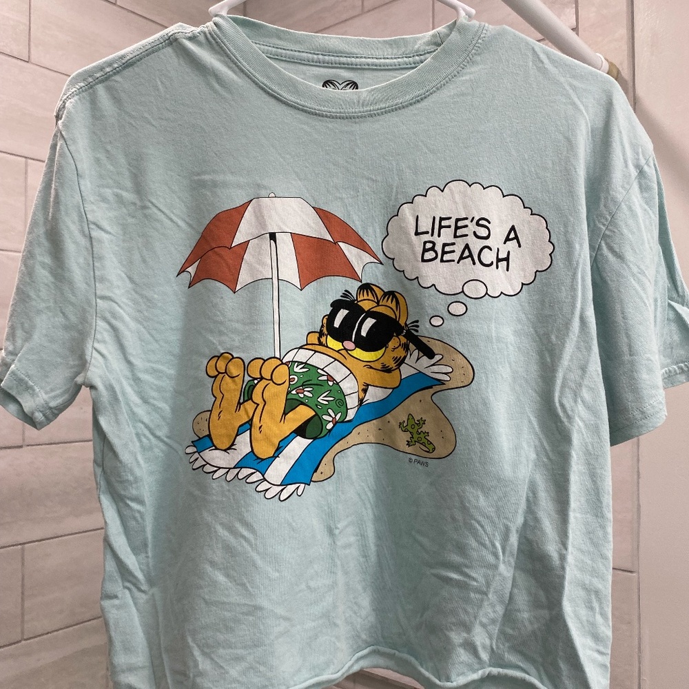 Garfield cropped graphic T-shirt
